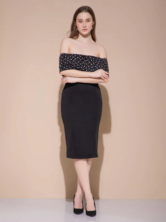 Velvet Eclipse Midi Dress