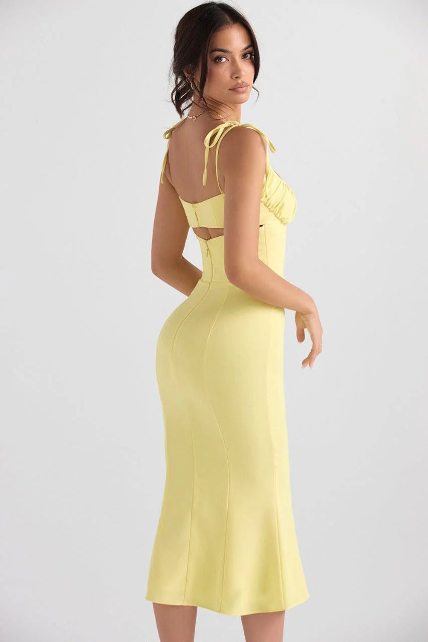 Sunset Ripple Gown Dress
