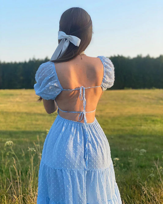 Blue Mirage Flow Dress