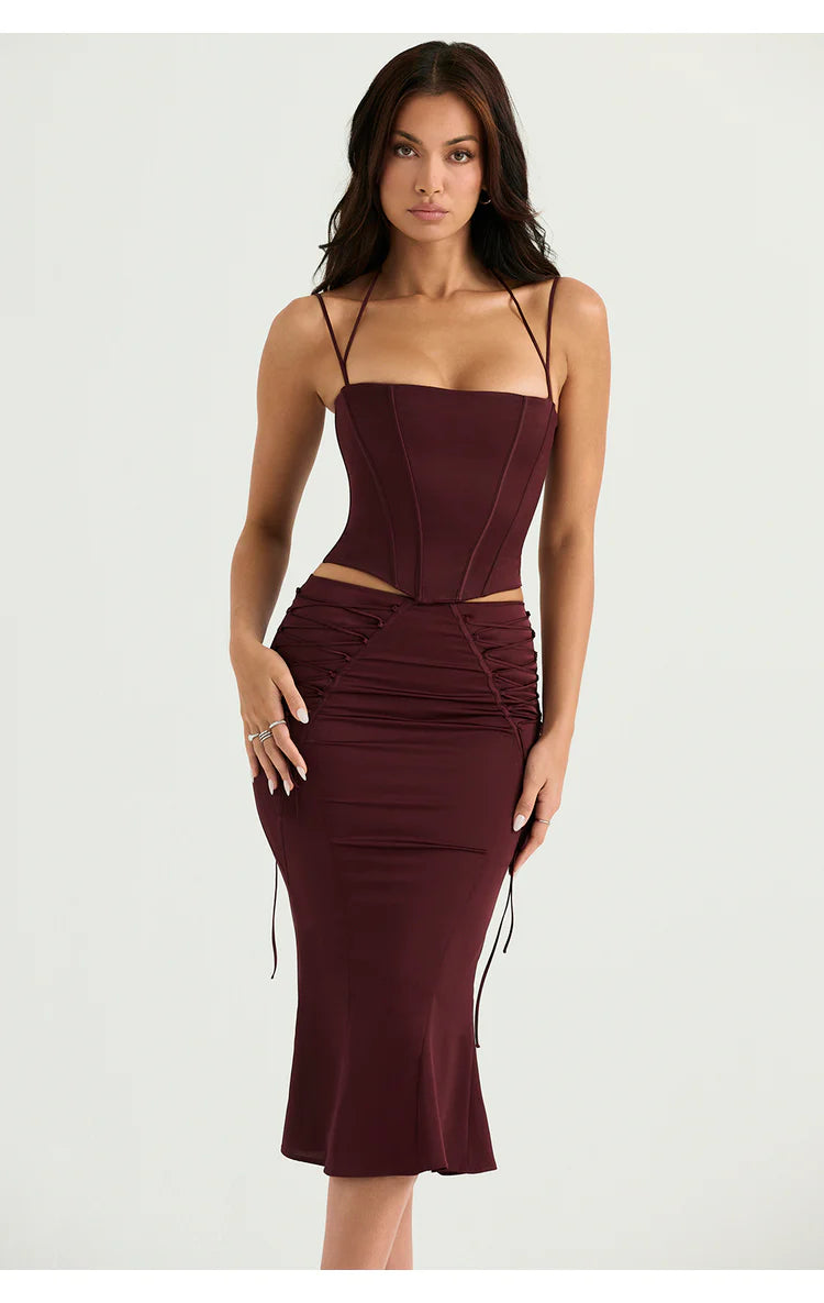 Plum Power Play Dress