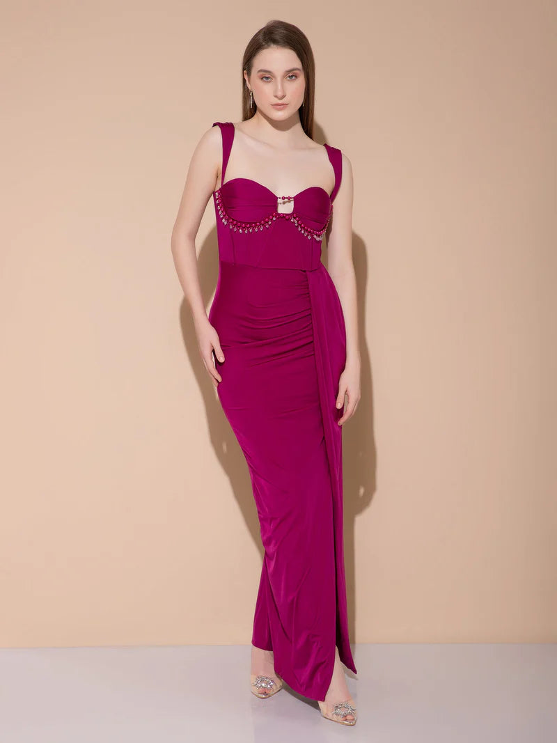 Sleeveless Actress Maxi Dress