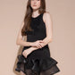 Black Ruffle Whisper Dress