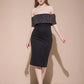 Velvet Eclipse Midi Dress