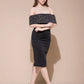 Velvet Eclipse Midi Dress