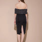 Velvet Eclipse Midi Dress