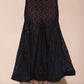 V Cut Black Long Dress