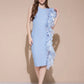Blue Mirage Ruffle Dress