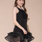 Black Ruffle Whisper Dress