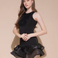 Black Ruffle Whisper Dress