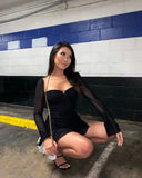 Halter Neck black Dress