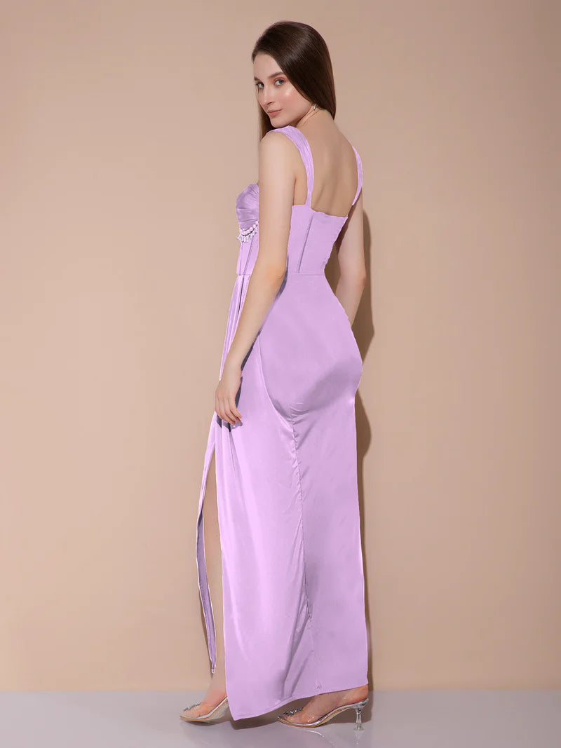 Lilac Bloom Maxi Dress