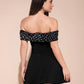Starlit Chic Off-Shoulder Dress