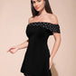 Starlit Chic Off-Shoulder Dress