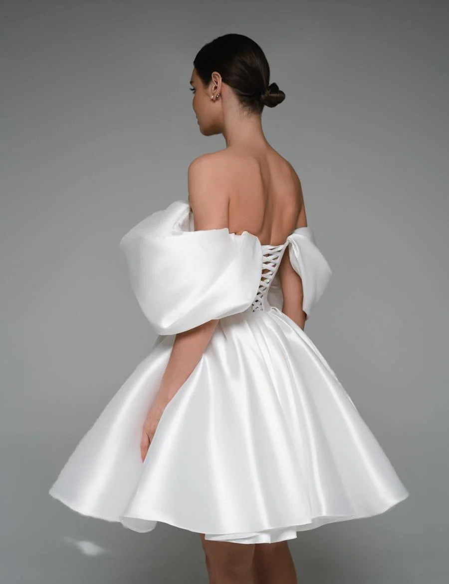 Frosted Grace White Dress